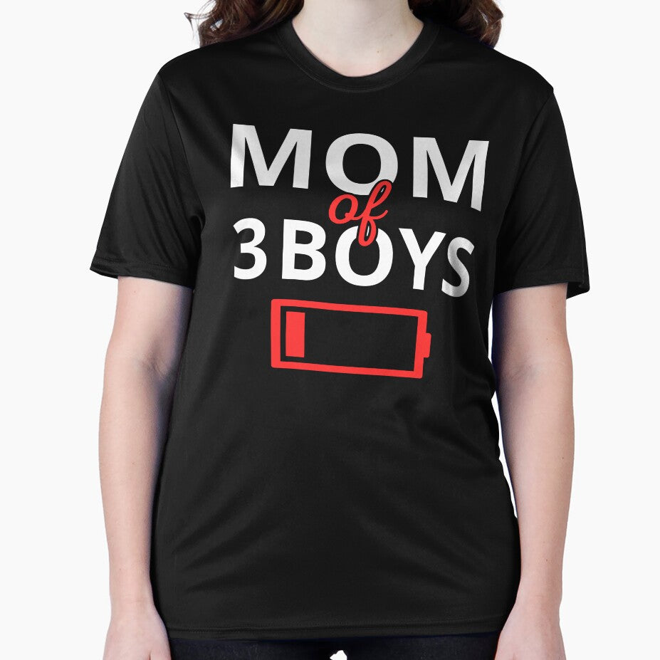Tired Mom Of 3 Boys II by Lemon Pepper T-Shirts, Hoodie, Sweatshirt | BlankRebels.com (Image 2)