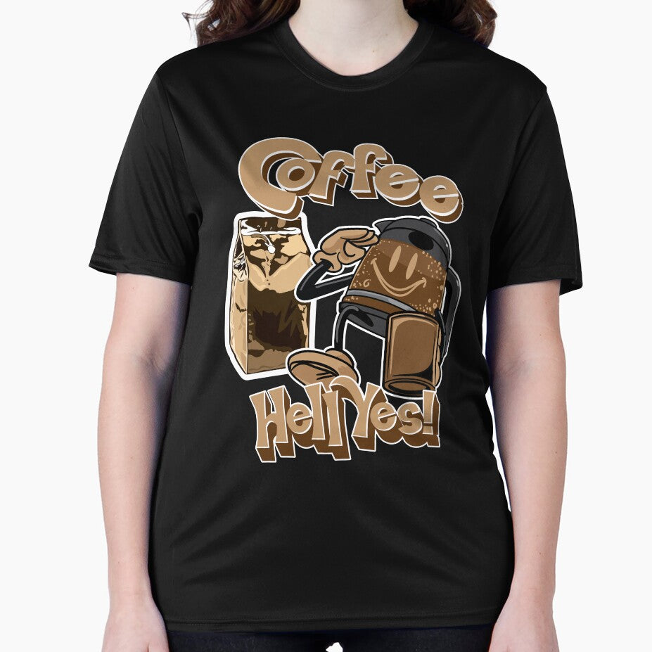 Coffee? Hell Yes! Coffee Salute by eShirtLabs by eShirtLabs T-Shirts, Hoodie, Sweatshirt | BlankRebels.com (Image 2)