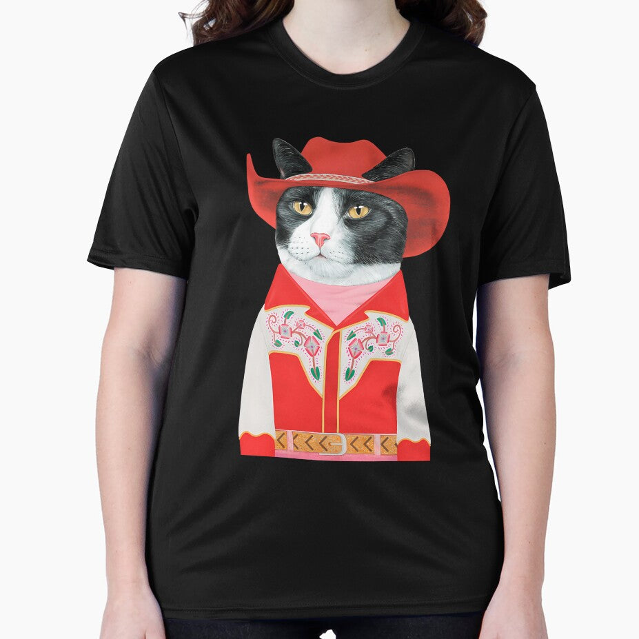 Tuxedo Cat Cowboy by rodrickusilene T-Shirts, Hoodie, Sweatshirt | BlankRebels.com (Image 2)