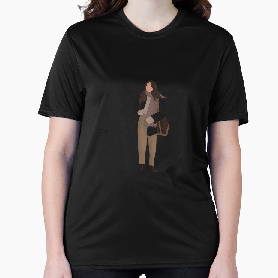Winter Aesthetic Neutral Tones Fashion Girl by IllustrativeJoy T-Shirts, Hoodie, Sweatshirt | BlankRebels.com (Image 2)