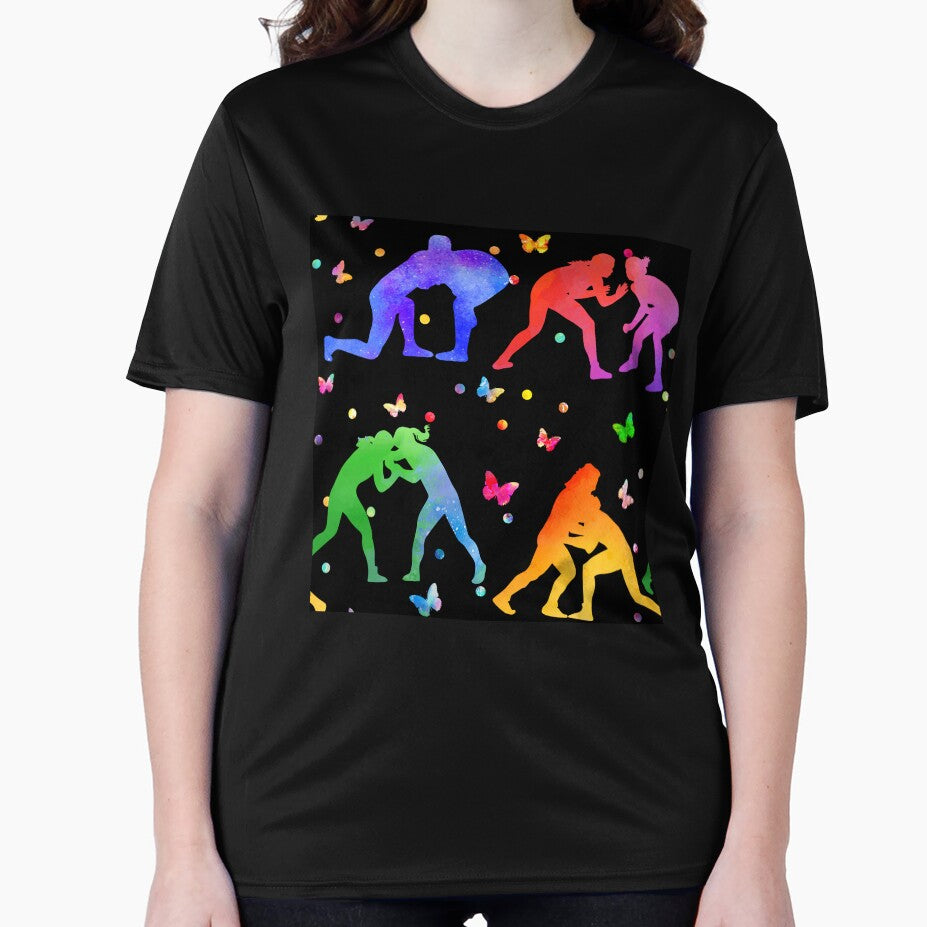 Wrestling Color Art by SweetThreads79 T-Shirts, Hoodie, Sweatshirt | BlankRebels.com (Image 2)