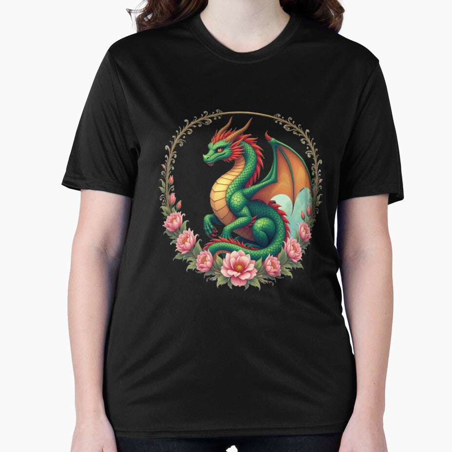 Dragon Flowers Art by Planetporridge T-Shirts, Hoodie, Sweatshirt | BlankRebels.com (Image 2)