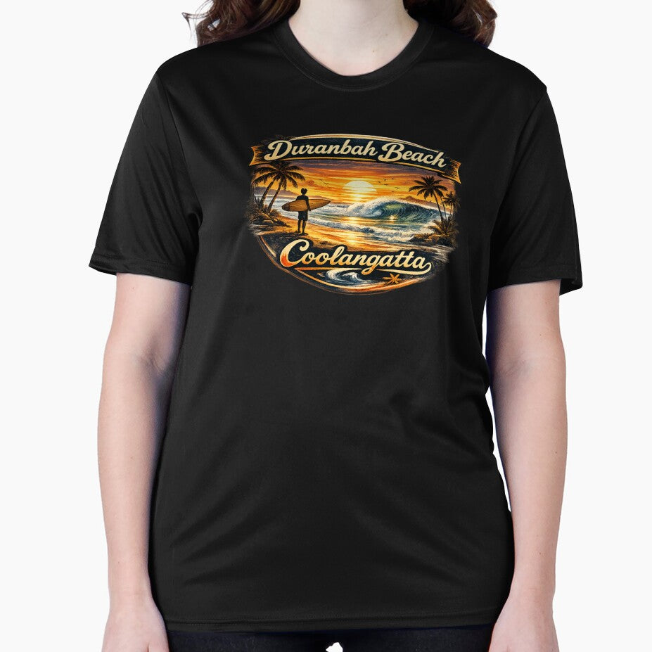 Duranbah Beach Coolangatta Australia Vintage by VintageImageInc