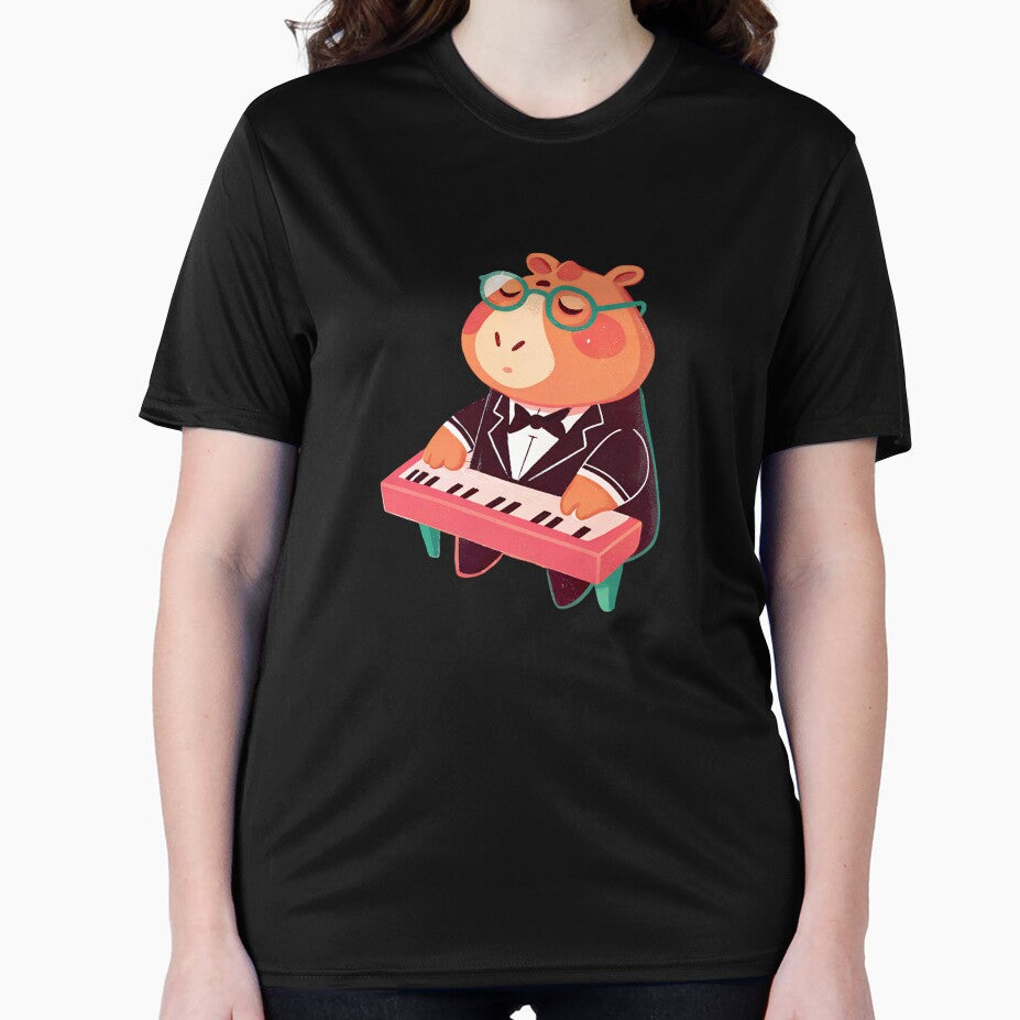 Musician Capybara Playing Piano T-Shirts, Hoodie, Sweatshirt