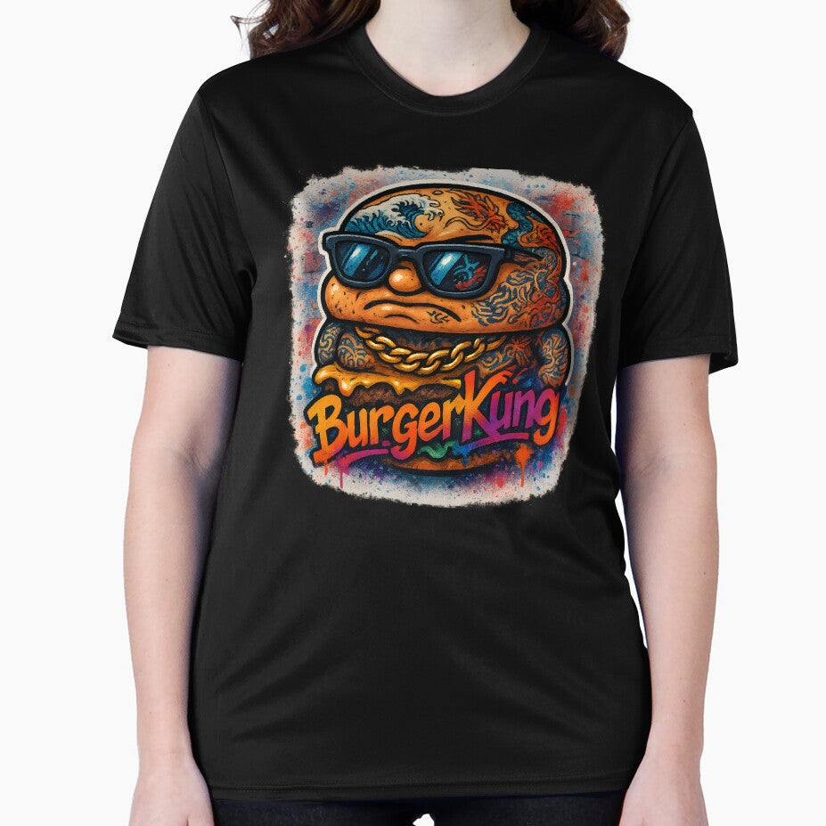 Yakuza Burger Graffiti Art | Tattooed Cheeseburger Street Boss | BURGER KUNG Urban Mural Design by NeepDesign... (Image 2)