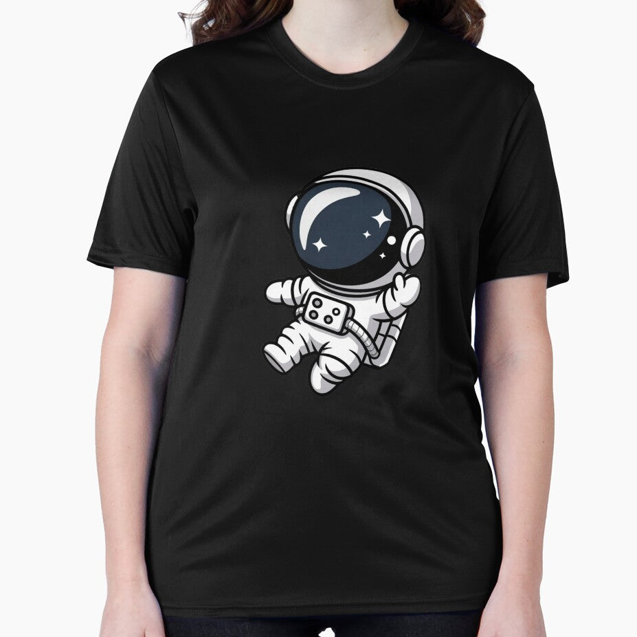 Neon Cyberpunk Astronaut | Futuristic Sci-Fi Space Artwork by ColorSplash123 T-Shirts, Hoodie, Sweatshirt (Image 2)