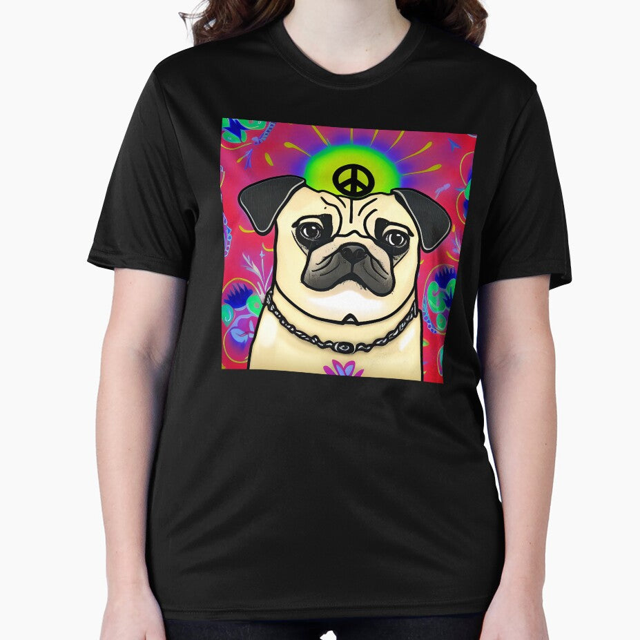 Peace Pug - Cartoon Pug by pugmom4