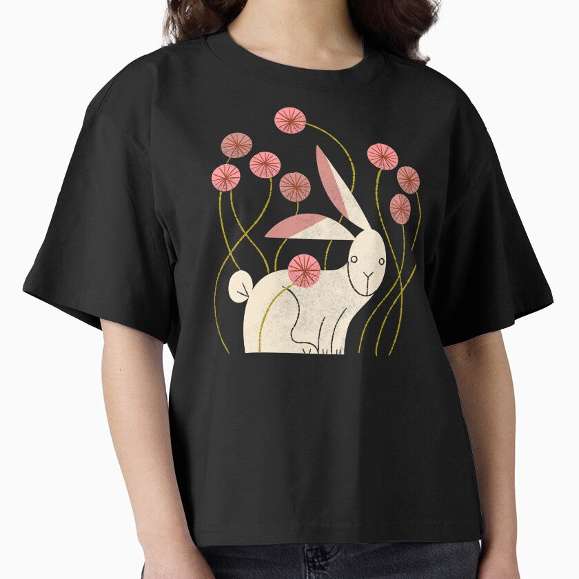 Rabbit and Wildflowers by Renea L Thull T-Shirts, Hoodie, Sweatshirt | BlankRebels.com (Image 1)