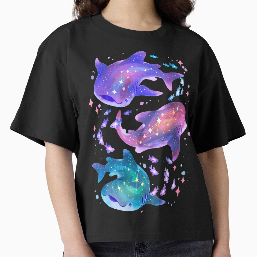 Cosmic Whale Shark by Requinoesis T-Shirts, Hoodie, Sweatshirt | BlankRebels.com (Image 1)