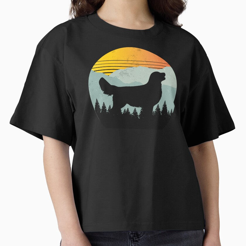 Vintage Cool Retro Sun Wilderness Golden Retriever Dog Gift by Guarddogdrive T-Shirts, Hoodie, Sweatshirt (Image 1)