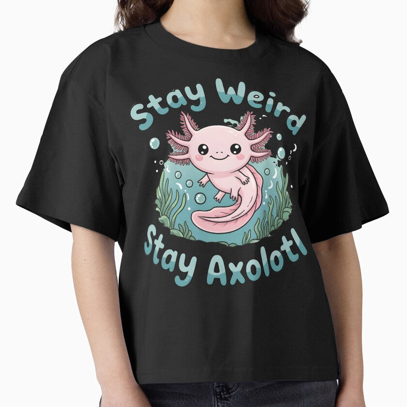 Stay Weird Stay Axolotl Cute Kawaii Axolotl for Nature Lovers by Logiprint T-Shirts, Hoodie, Sweatshirt (Image 1)