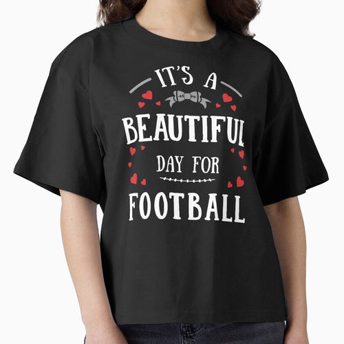 It's A Beautiful Day For Football Funny Mom Fan Field GIft design by nikkidawn74 T-Shirts, Hoodie, Sweatshirt (Image 1)