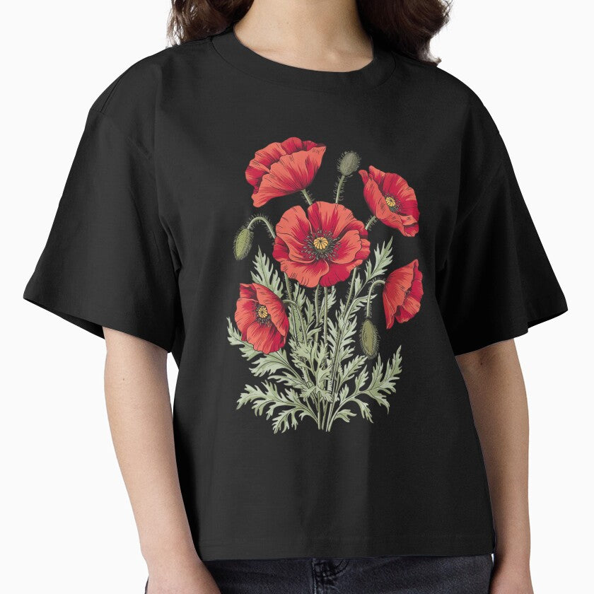 Poppy Botanical Poppies Floral by VerseFarm T-Shirts, Hoodie, Sweatshirt | BlankRebels.com (Image 1)