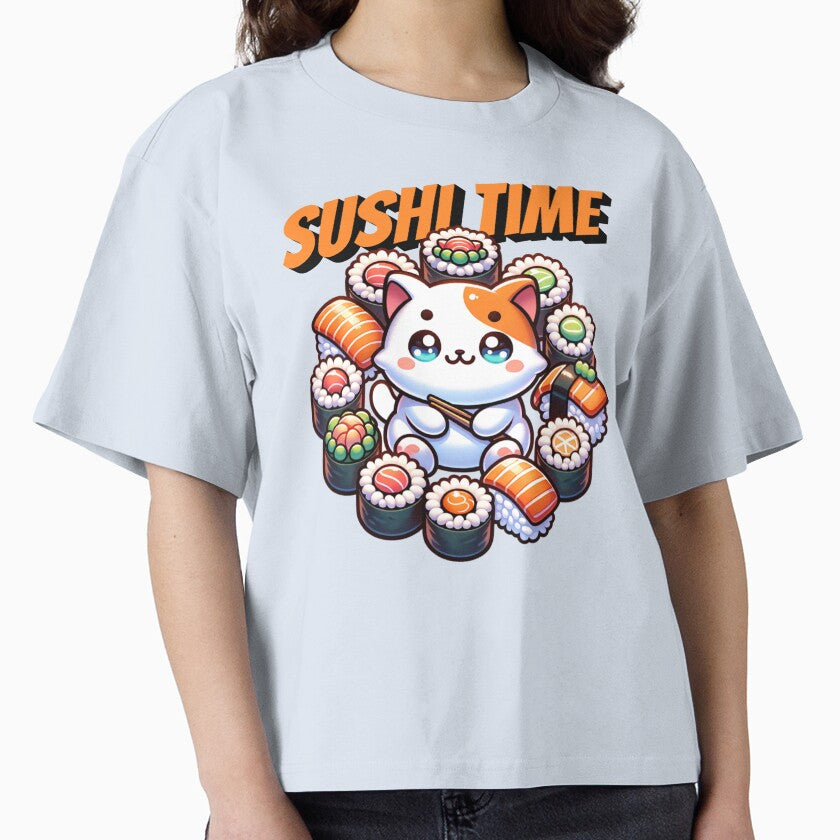Kawaii Sushi Time Cat by HolidayBug T-Shirts, Hoodie, Sweatshirt | BlankRebels.com (Image 1)