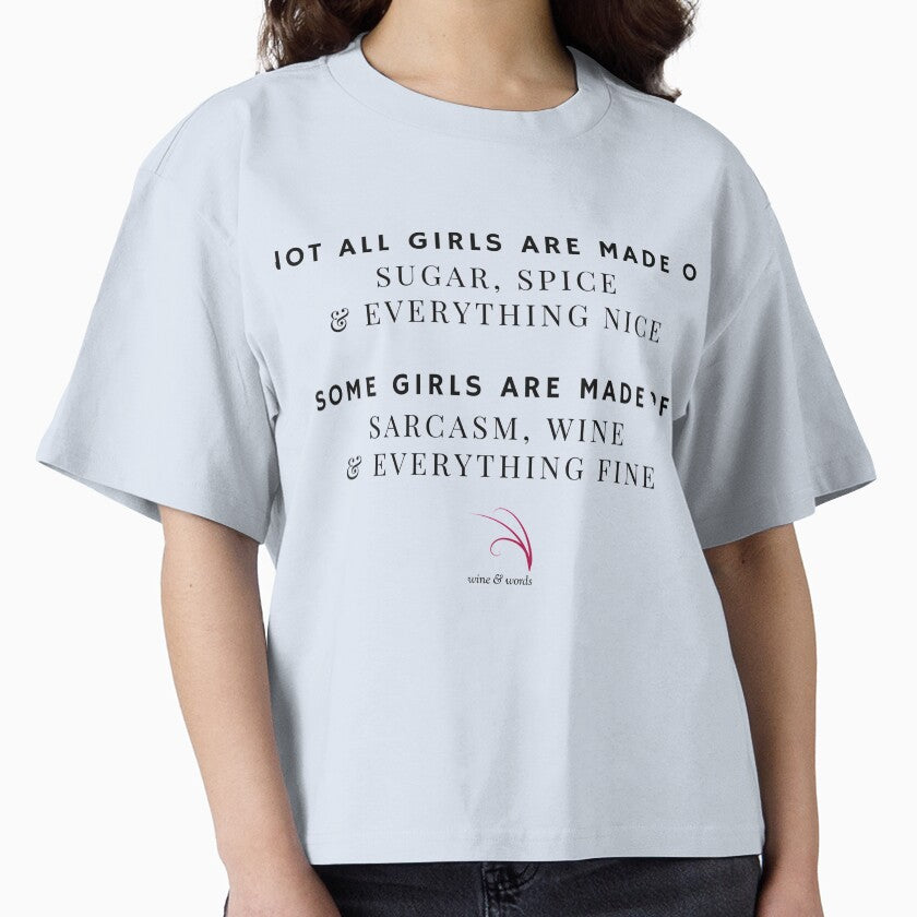 Wine quote girls sugar spice nice sarcasm wine3 by wineandwords