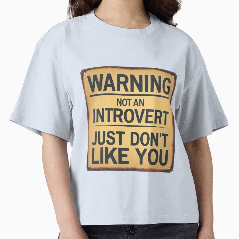 Introvert Warning by GlitterCatAI T-Shirts, Hoodie, Sweatshirt | BlankRebels.com (Image 1)