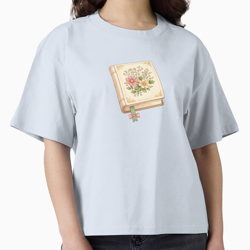 Floral Book Sticker – Cottagecore Reading Aesthetic by SnugbugStudios T-Shirts, Hoodie, Sweatshirt (Image 1)
