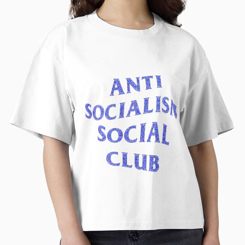 Faux Glitter Anti Socialism Social Club - Purple by AuntieVaxxer Official Shop T-Shirts, Hoodie, Sweatshirt (Image 1)