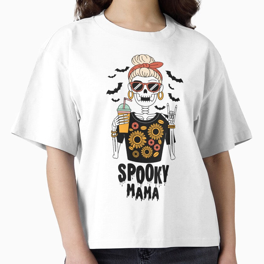 Spooky Mama Skeleton Halloween Vibes by Irisabstore T-Shirts, Hoodie, Sweatshirt | BlankRebels.com (Image 1)