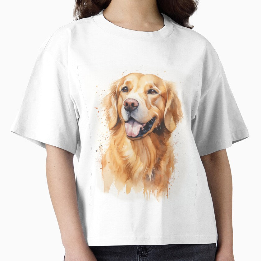 Golden Retriever Watercolor Portrait by Samuelsboro T-Shirts, Hoodie, Sweatshirt | BlankRebels.com (Image 1)
