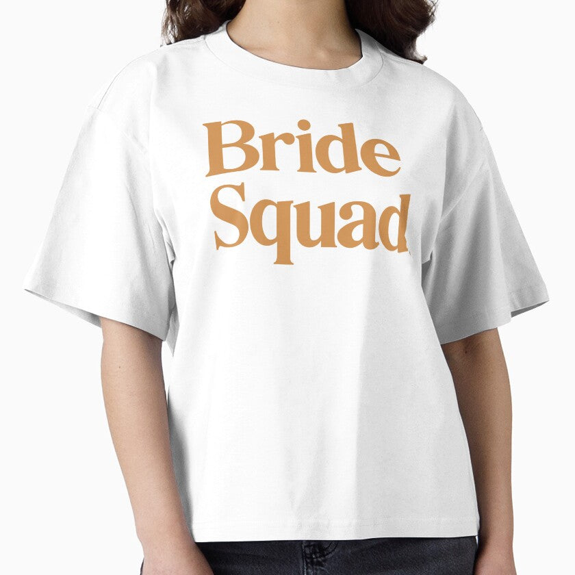 Bride Squad - Typography Text Design - Mustard by heyluckyseven T-Shirts, Hoodie, Sweatshirt | BlankRebels.com (Image 1)