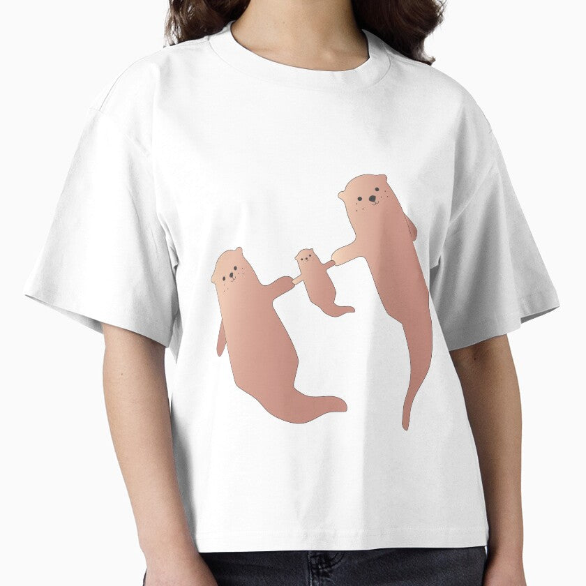 Otter Family Sticker by hacetalor T-Shirts, Hoodie, Sweatshirt | BlankRebels.com (Image 1)