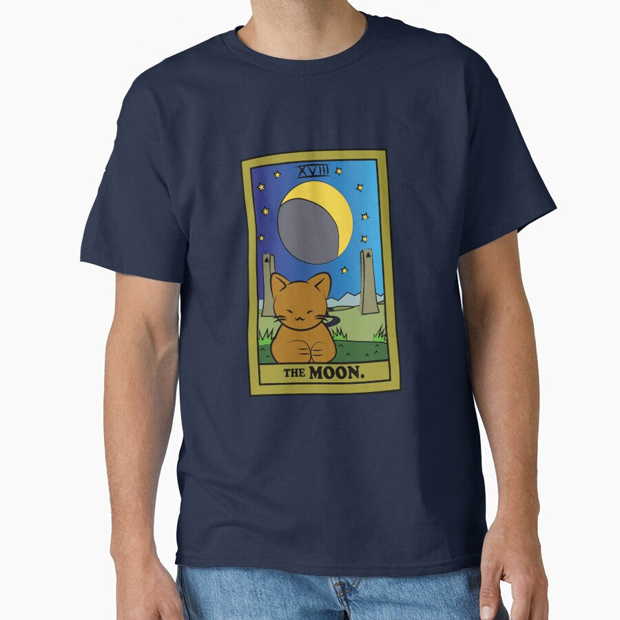 TAROT CARDS | THE MOON. | CAT by FalconLifeStore T-Shirts, Hoodie, Sweatshirt | BlankRebels.com (Image 1)