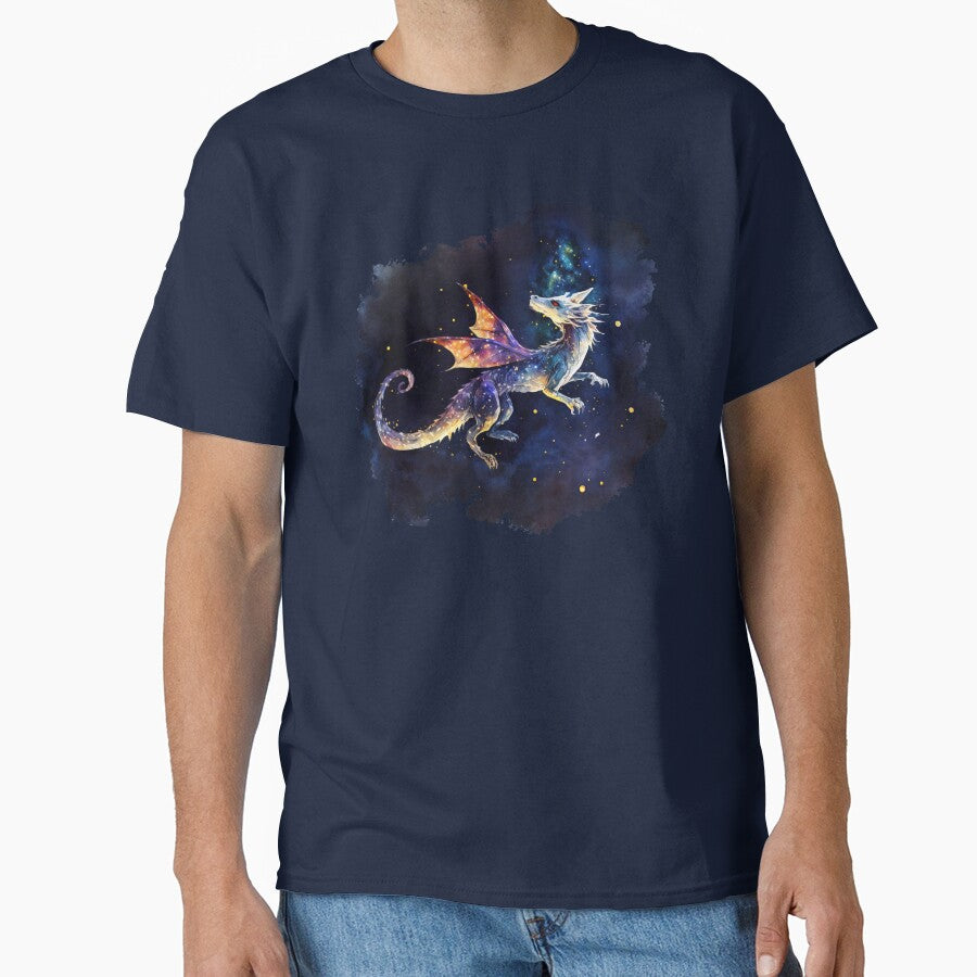 Starrry Dragon Flying in the Night Sky by MoonFoxDesign T-Shirts, Hoodie, Sweatshirt | BlankRebels.com (Image 1)