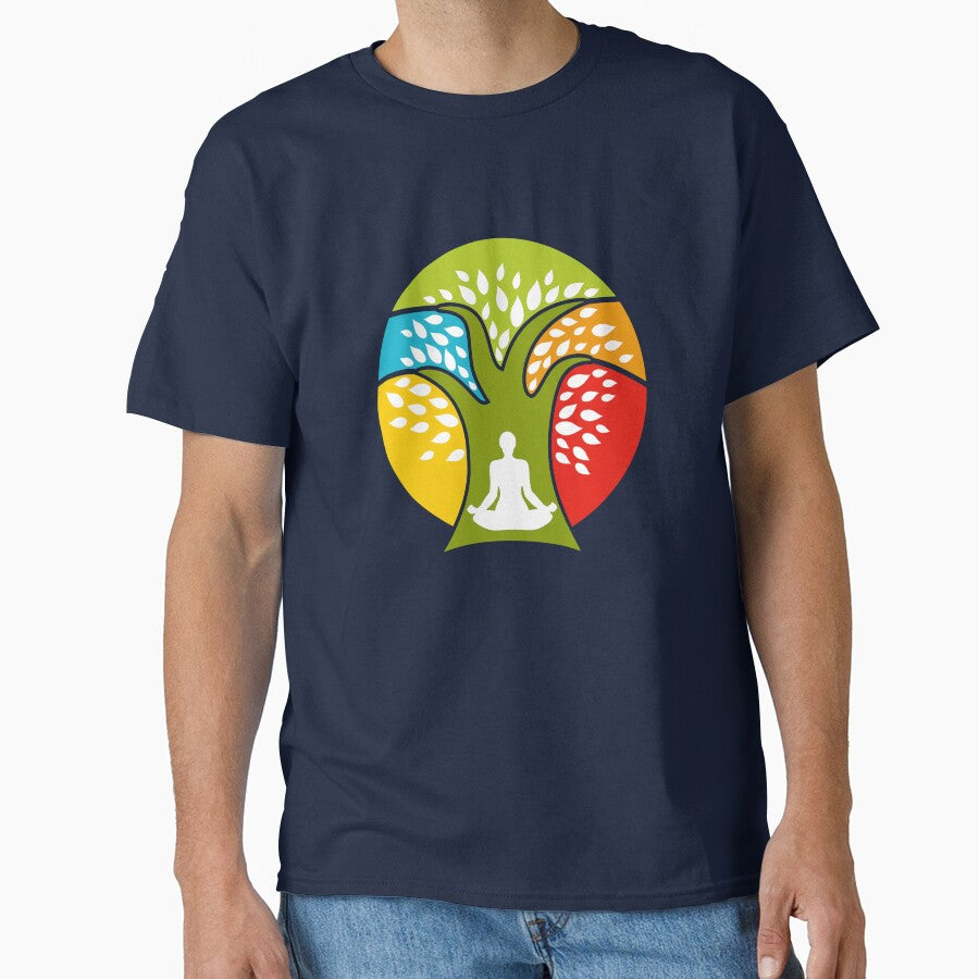 Meditation under Tree Yoga by Khushi Graphics T-Shirts, Hoodie, Sweatshirt | BlankRebels.com (Image 1)