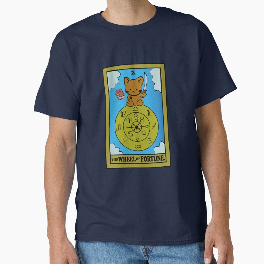 TAROT CARDS | THE WHEEL OF FORTUNE. | CAT by FalconLifeStore T-Shirts, Hoodie, Sweatshirt | BlankRebels.com (Image 1)