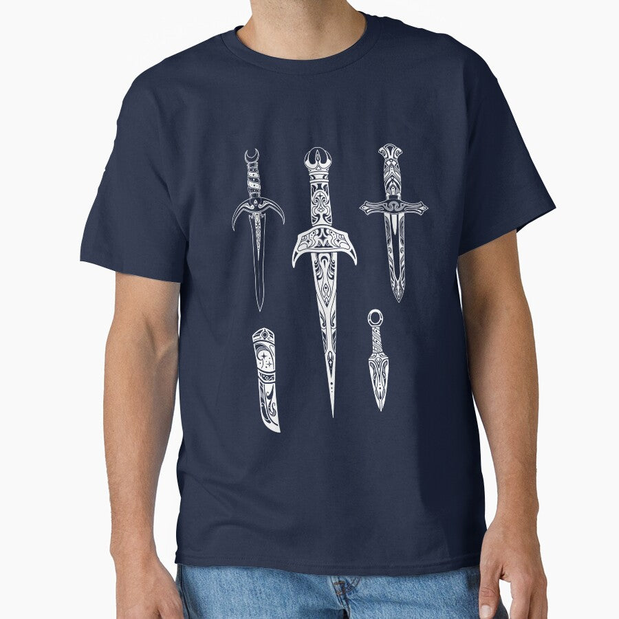 Ornamental Weapons - white by BrighidAine Art T-Shirts, Hoodie, Sweatshirt | BlankRebels.com (Image 1)