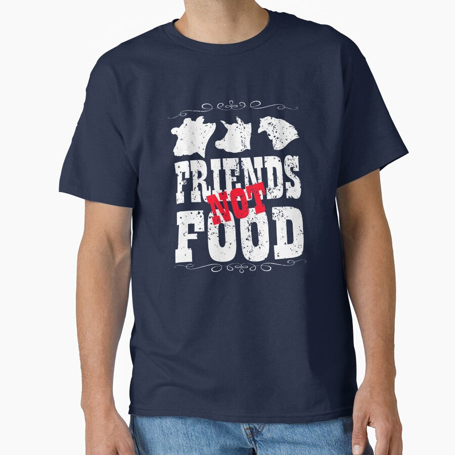 Friends NOT Food Gift for Vegan Protests by TrndSttr T-Shirts, Hoodie, Sweatshirt | BlankRebels.com (Image 1)