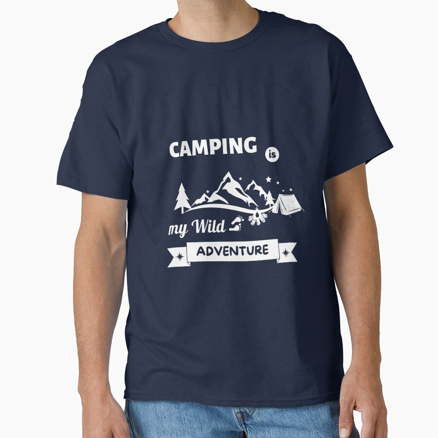 Camping Is My Wild Adventure (Night Sky) by RoseCandi T-Shirts, Hoodie, Sweatshirt | BlankRebels.com (Image 1)