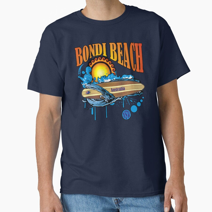 Bondi Beach Australia surf by studioss76 T-Shirts, Hoodie, Sweatshirt | BlankRebels.com (Image 1)