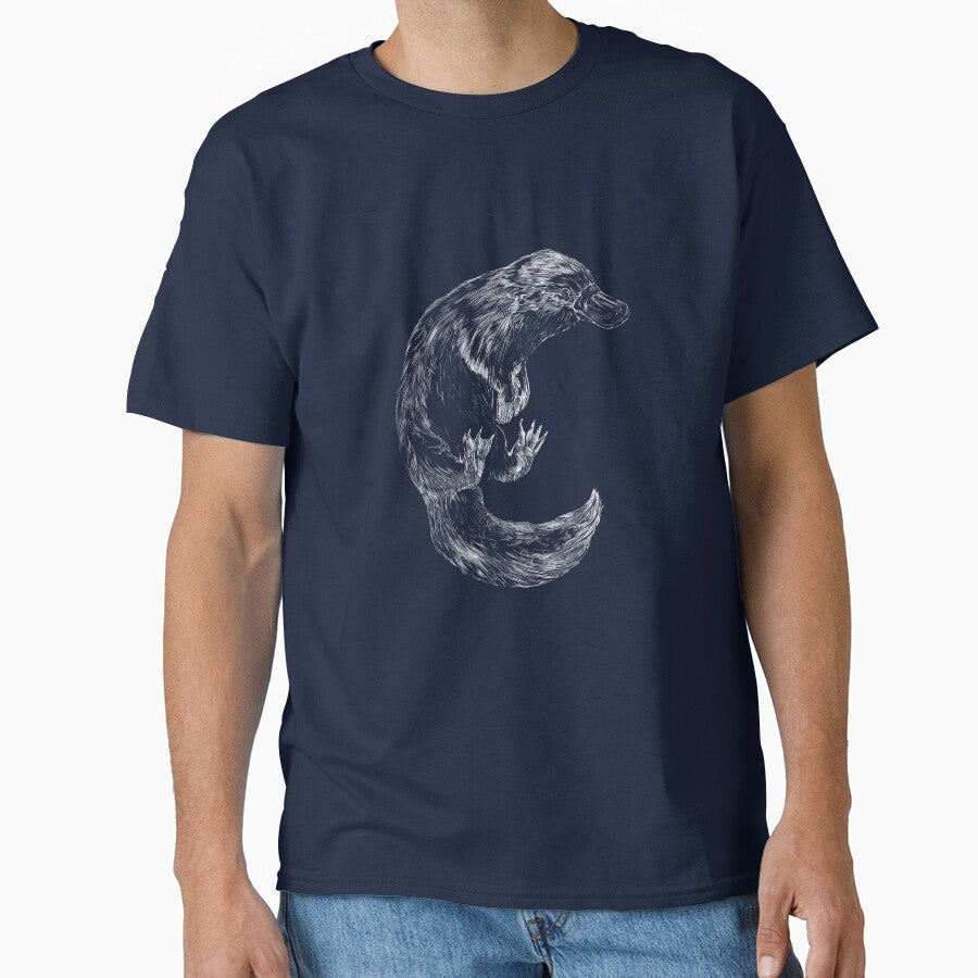 Platypus   |   Hand Drawn Illustration by Sidewinder82 T-Shirts, Hoodie, Sweatshirt | BlankRebels.com (Image 1)