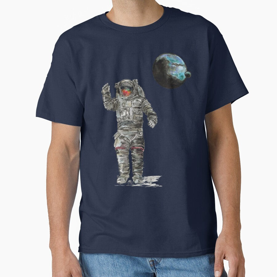 Waving Astronaut. by FanitsaArt T-Shirts, Hoodie, Sweatshirt | BlankRebels.com (Image 1)