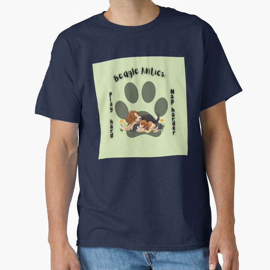 Beagle Antics: Play Hard, Nap Harder by EJYURIE T-Shirts, Hoodie, Sweatshirt | BlankRebels.com (Image 1)