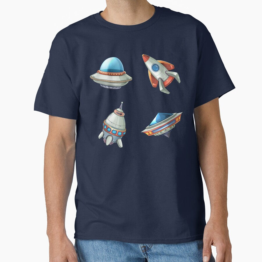 Vintage ufo rocket starter pack by ALIENATIVED T-Shirts, Hoodie, Sweatshirt | BlankRebels.com (Image 1)
