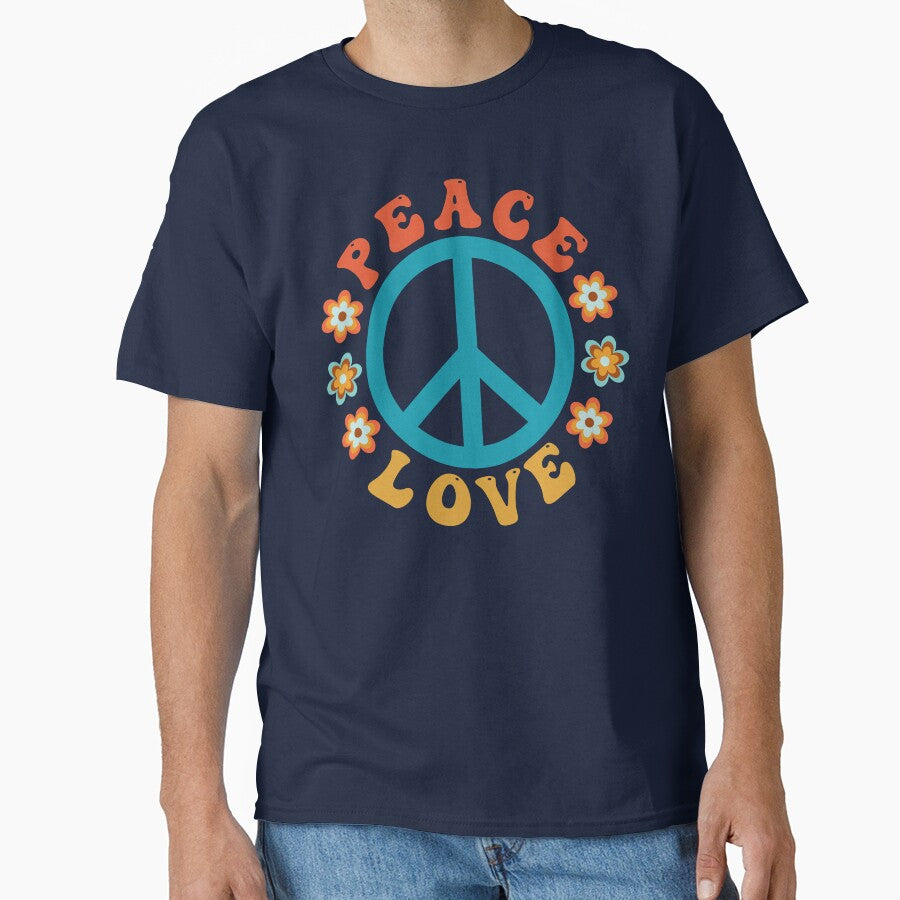 Hippie Peace Sign - Flower Power Peace Love by Inspired Images T-Shirts, Hoodie, Sweatshirt | BlankRebels.com (Image 1)
