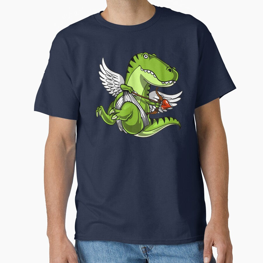Cute T-Rex Dinosaur Cupid by underheaven T-Shirts, Hoodie, Sweatshirt | BlankRebels.com (Image 1)