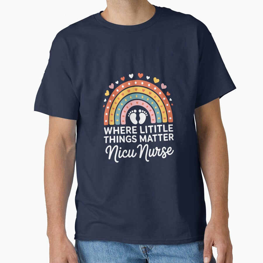 Nurse Neonatal Nurse Practitioner Cute Rainbow by gourpmerzihd T-Shirts, Hoodie, Sweatshirt | BlankRebels.com (Image 1)
