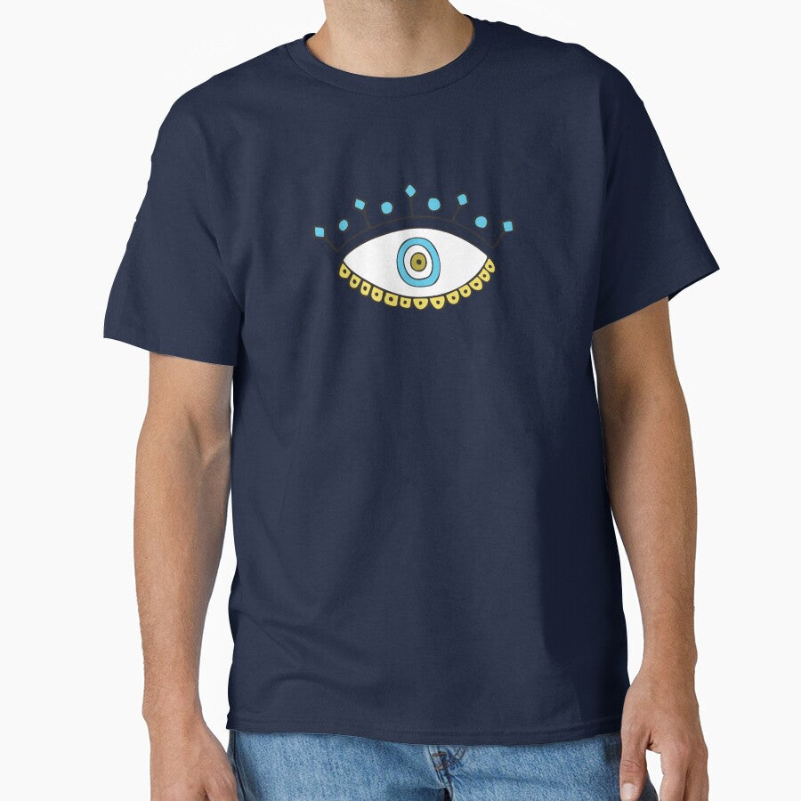 Light Blue Evil Eye Crown "Peace" by Mystikaa T-Shirts, Hoodie, Sweatshirt | BlankRebels.com (Image 1)