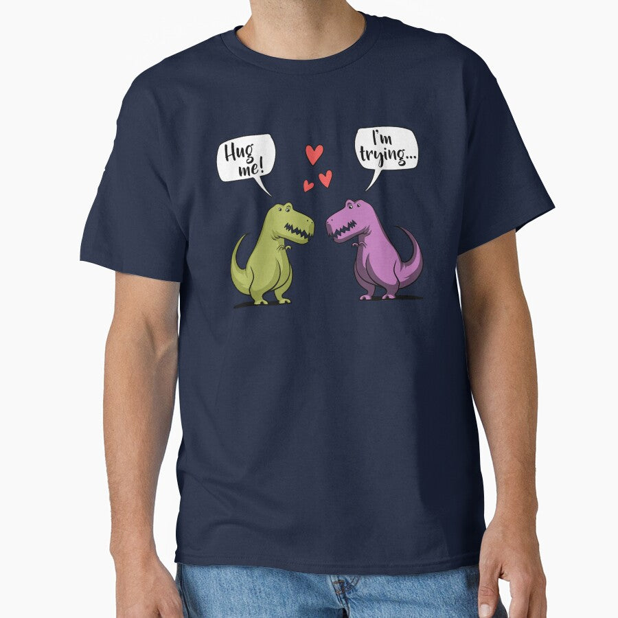 T-Rex Dinosaur Hug Me by underheaven T-Shirts, Hoodie, Sweatshirt | BlankRebels.com (Image 1)