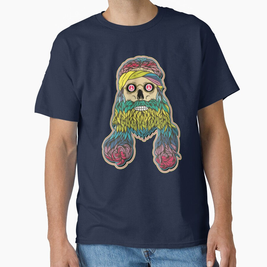 Hippie Skull by franktact T-Shirts, Hoodie, Sweatshirt | BlankRebels.com (Image 1)