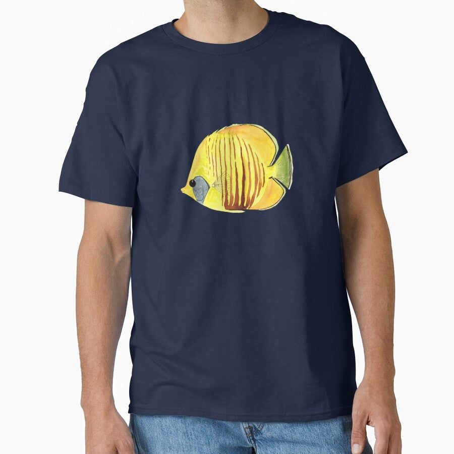 MASKED BUTTERFLYFISH - Chaetodon semilarvatus by BEATRIZ ABAITUA T-Shirts, Hoodie, Sweatshirt | BlankRebels.com (Image 1)