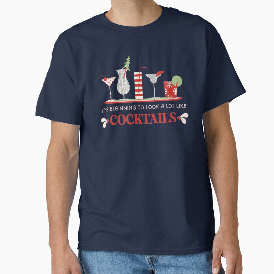 It's Beginning to Look A Lot Like Cocktails by SharksOnShore T-Shirts, Hoodie, Sweatshirt | BlankRebels.com (Image 1)