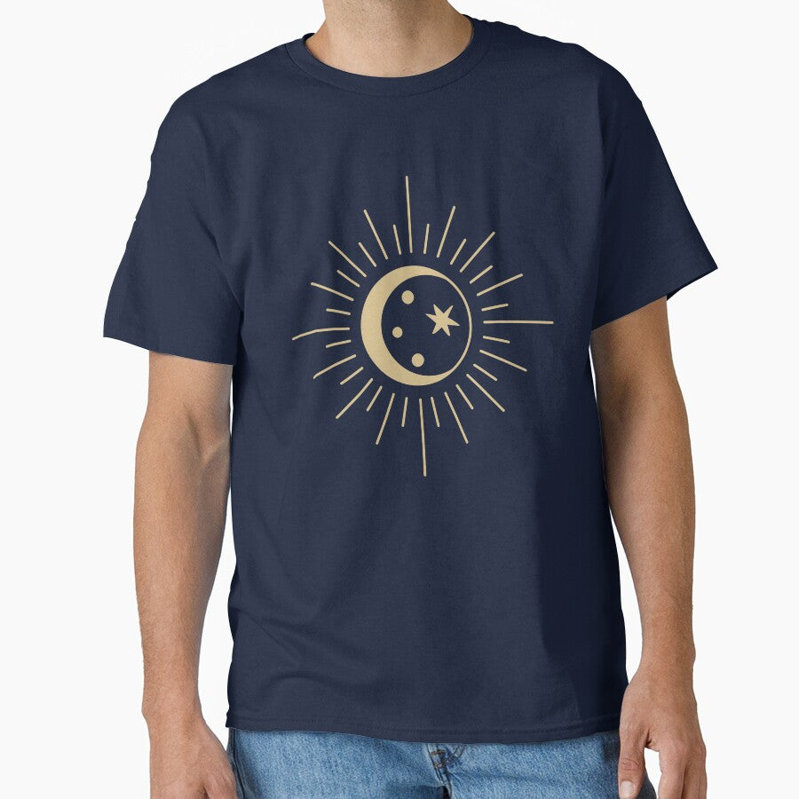 Spiritual Celestial Crescent Moon by Blok45 T-Shirts, Hoodie, Sweatshirt | BlankRebels.com (Image 1)