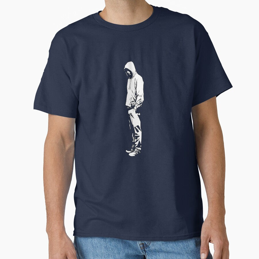 Urban Streetwear Hooded Figure Art White by Mr Lee T-Shirts, Hoodie, Sweatshirt | BlankRebels.com (Image 1)