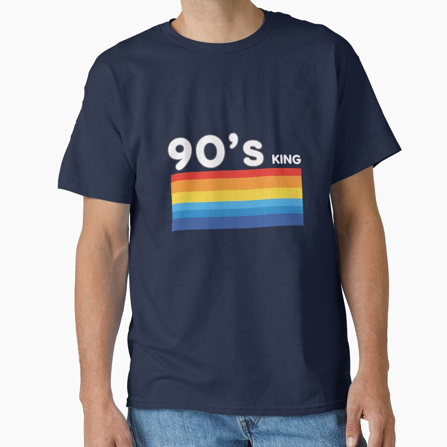 90s King Vintage Retro Sunset Aesthetic Gold Crown Birthday by IvoryArtDesign T-Shirts, Hoodie, Sweatshirt (Image 1)