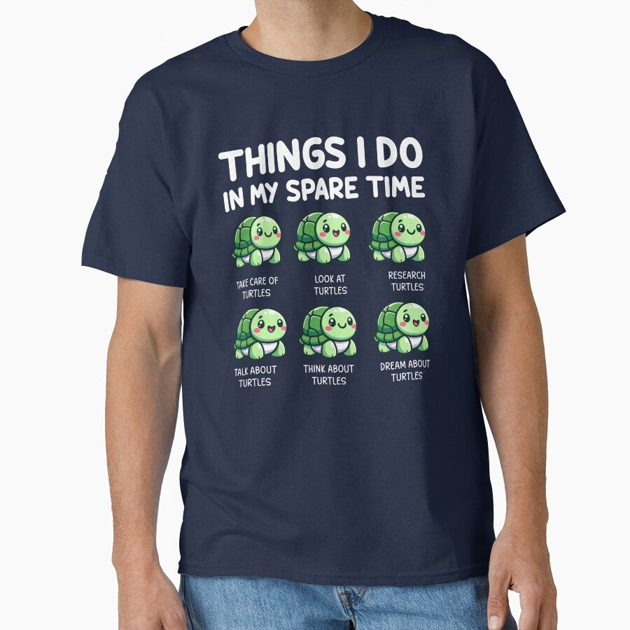 Things I Do In My Spare Time Turtle by TavellynArt T-Shirts, Hoodie, Sweatshirt | BlankRebels.com (Image 1)